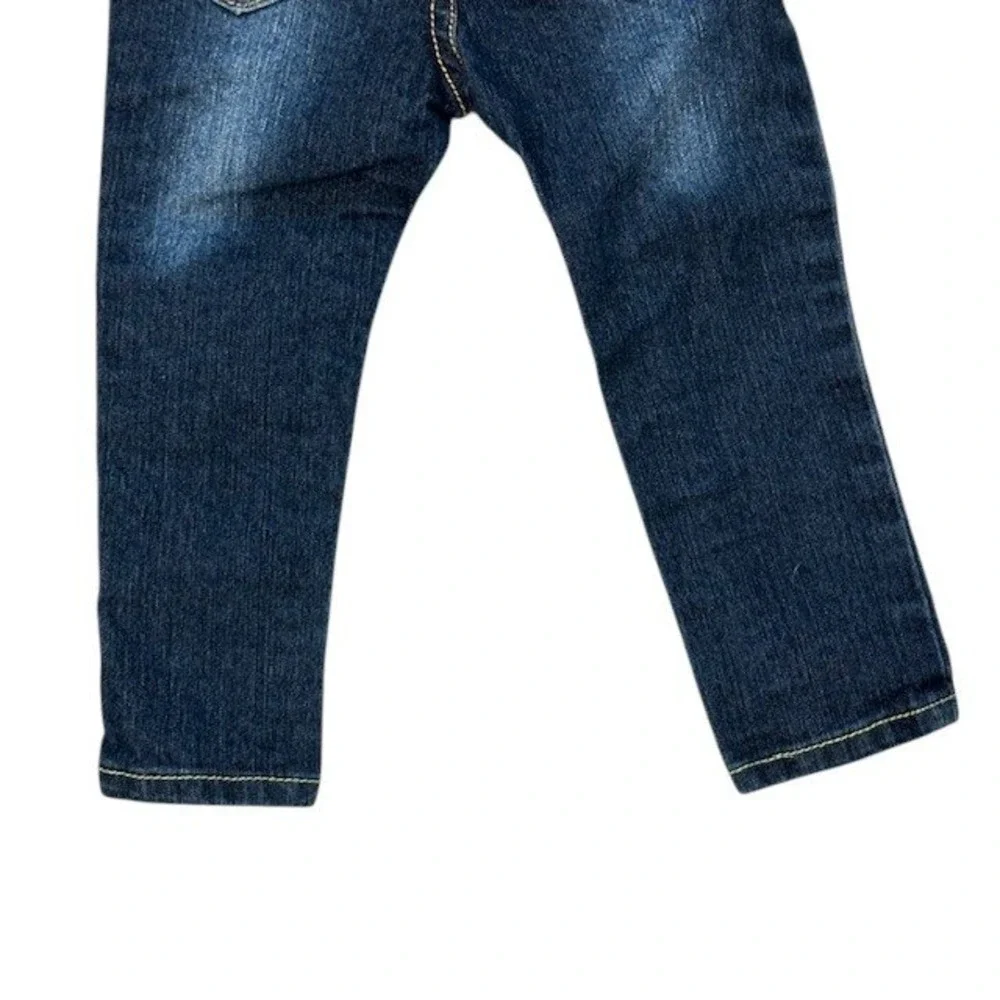 7 For All Mankind Kids Denim Jeans Dark Wash Snap‎ Button Closure 18M